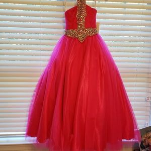 Little girls pageant dress